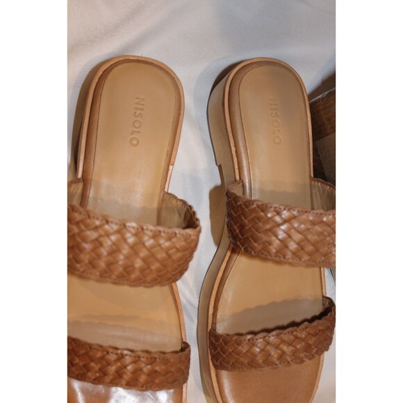 Nisolo Woven Women's All Day Open Toe Clog Sandal US 9 NIB $170 ALMOND - Picture 4 of 6
